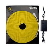 Готовий набір неонової стрічки 12V 6x12 5M Lemon Yellow (Лимонно-Жовтий)