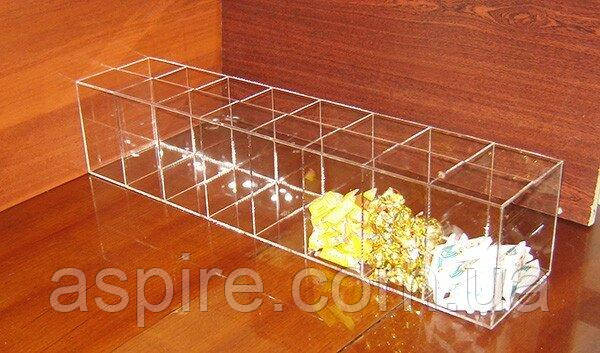 Диспенсер демонстратор для цукерок 755х160х160 8 комірок, фото 1