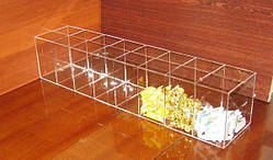 Диспенсер демонстратор для цукерок 755х160х160 8 комірок