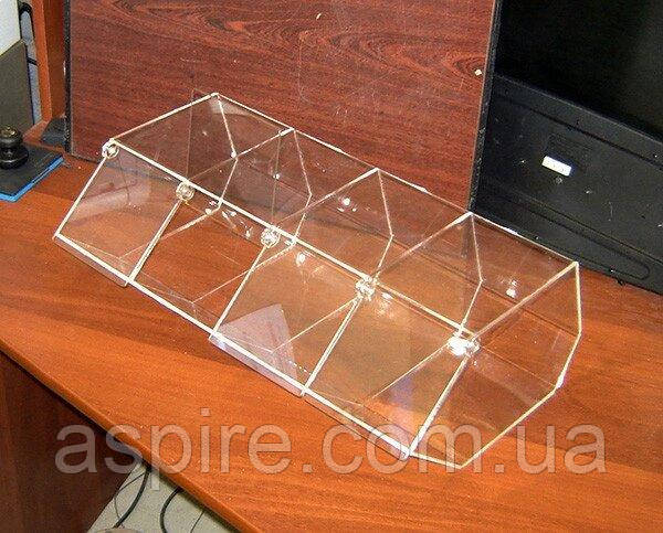 Диспенсер для мармеладів снеків горіхів на 4 яч малий, фото 1