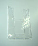 Кишеня- буклетниця настінна А4 верт 20 мм 2 мм акрил, фото 2