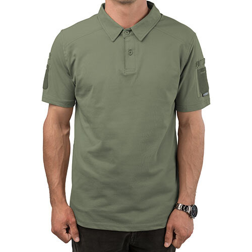 Футболка поло Combat, колір олива, розмір 2XL.