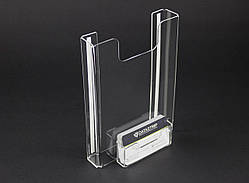 Кишеня А5 (150х210мм) вертикальна з візитницею. Кріплення на скотчі.