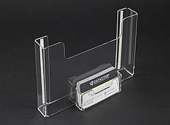 Кишеня А5 (210х150мм) горизонтальна з візитницею. Кріплення на скотч.