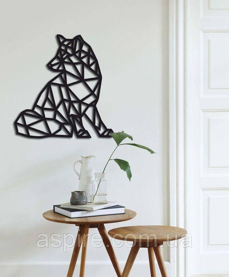 Оригінальний декор стін геометричне панно з дерева «Ліса», фото 1