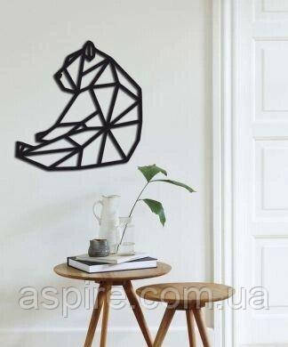 Оригінальне дерев'яне панно на стіну «Ведмідь», фото 1