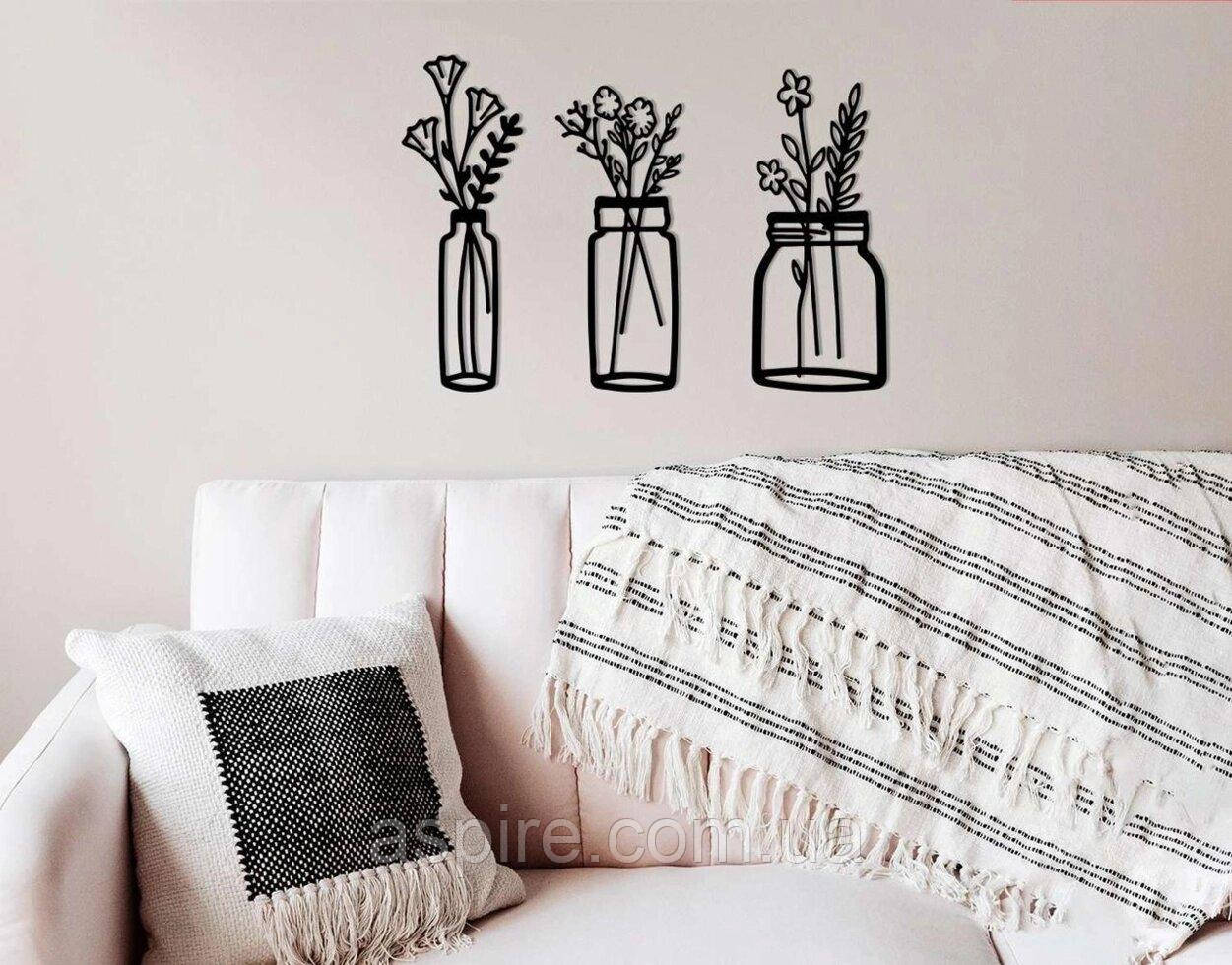 КВІТИ — ТЕРВ'ЯННИЙ ДЕКОР НА СТЕНУ, фото 1