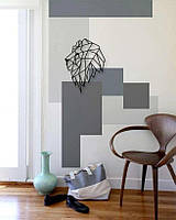 ЛЕВ — ПОЛІГОНАЛЬНИЙ ПЕРІВ'ЯНИЙ ДЕКОР НА СТЕНУ