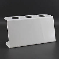 Підставка для вафельного ріжка на 3 шт. Біла. Акрил 3 мм