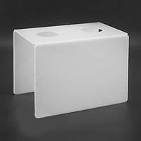 Підставка для вафельного ріжка на 2 шт. Біла. Акрил 3 мм