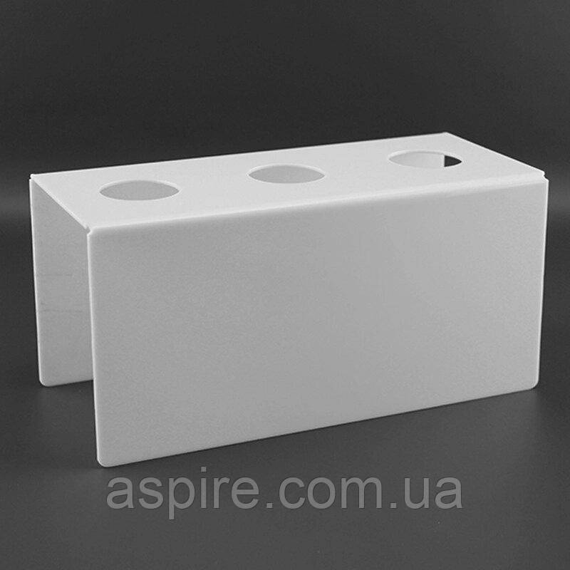 Підставка для вафельного ріжка на 3 шт. Біла. Акрил 3 мм, фото 1