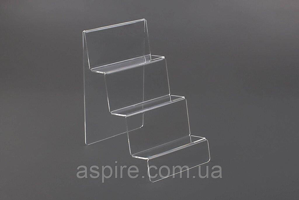 Гірка під товар на 3 сходинки з акрилу, фото 1
