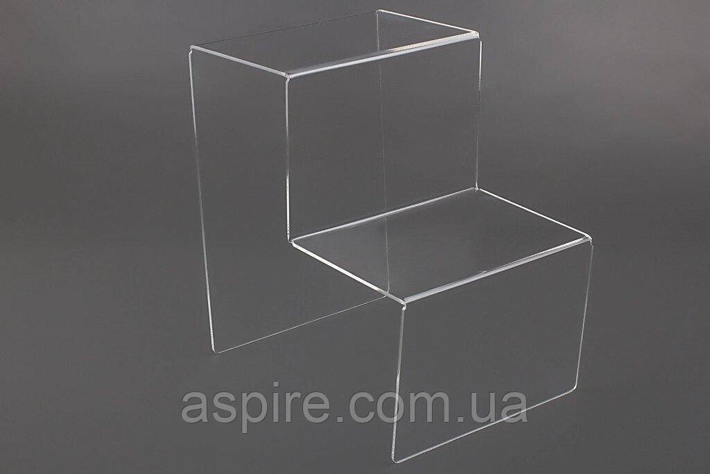Гірка під товар на 2 сходинки з акрилу, фото 1
