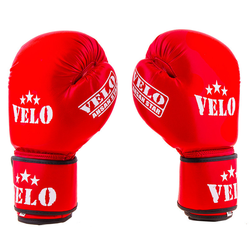 Боксерські рукавички Velo AhsanStarFlex (aiba mod) 12oz, червоний