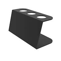 Підставка під 3 вафельних ріжка. Чорний акрил 3 мм.