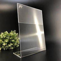 Менюхолдер А4 вертикальний (210х297 мм). L-подібний.