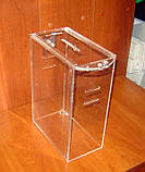 Ящик длящиків 215х120х300 з прорізами під ремінь і кишенею А4, фото 4