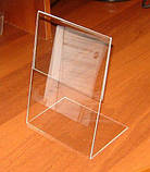 Менюхолдер тейбл тент А5 L-подібний вертикальний, фото 5