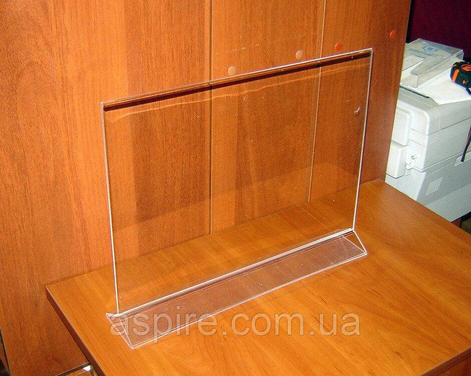 Менюхолдер тейбл тент А3 горизонтальний, фото 1