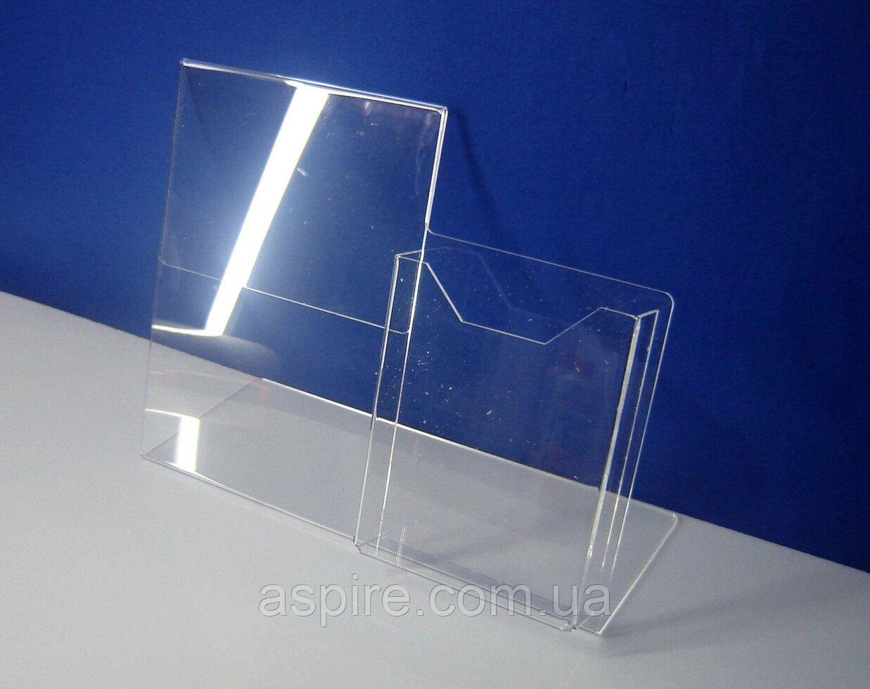 Менюхолдер тейбл тент А5L з кишенею А6 верт, фото 1