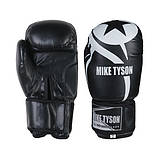 Боксерські рукавички Mike Tyson, PVC, 12 oz, чорний, фото 3