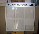 Стенд інформаційної 6 кишень без профілю, фото 2