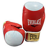 Боксерські рукавички Ever PRO STAR, шкіра, 8oz, червоний, фото 4