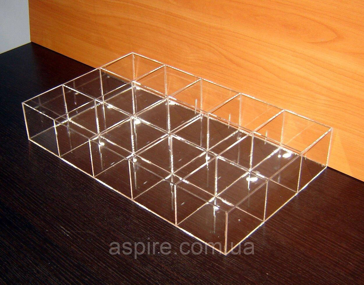 Короб 15 комірок для гумок і дрібниць, фото 1