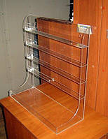 Стенд для лаків 4-яр. з полицею під пляшечки 500х206х533 мм