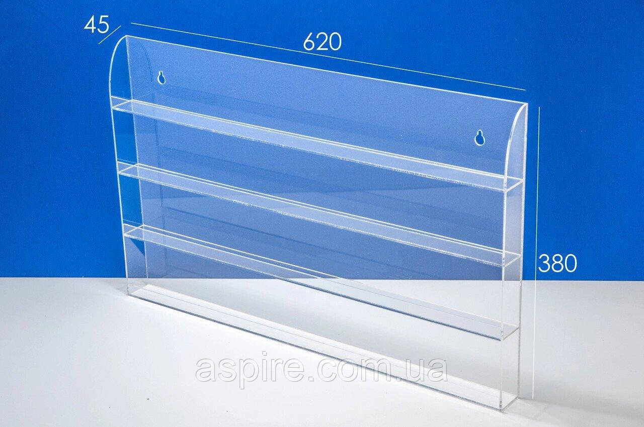 Стенд для лаків 620х45х380 мм 4 яруси, фото 1