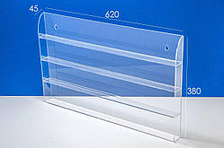 Стенд для лаків 620х45х380 мм 4 яруси