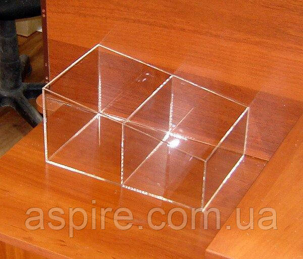 Короб під колготки 190х300х150/100 мм 2 відділення, фото 1