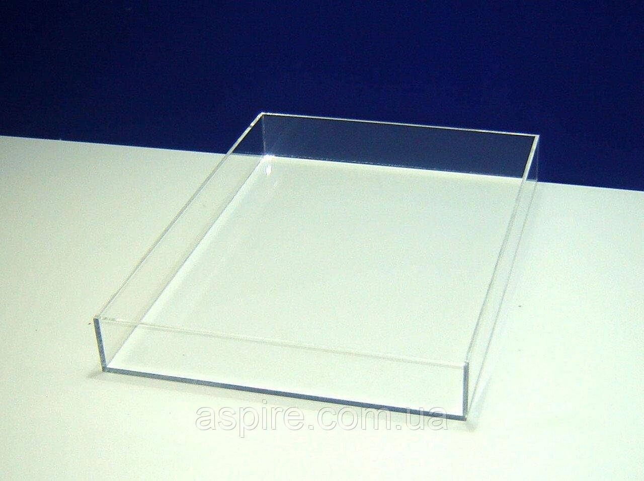 Короб для ебру А3 425х303х46 мм внутрішній розмір прозорий, фото 1