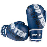 Боксерські рукавички TopTen WARRIOR, PVC, 12 oz, синій, фото 3