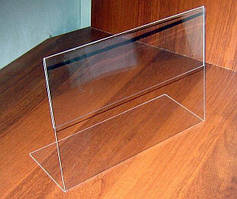 Менюхолдер тейбл тент А4 L-подібний горизонтальний Акрил 2 мм