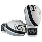 Боксерські рукавички Venum, DX-55, 10 oz, білий-срібло, фото 3