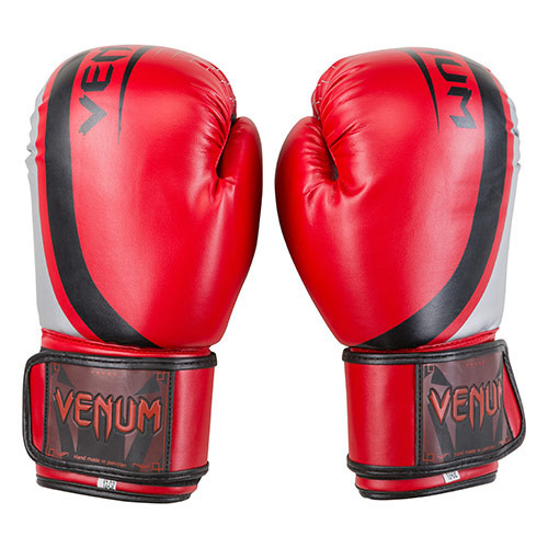 Боксерські рукавички Venum, DX-55, 12 oz, червоний/срібло