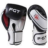 Боксерські рукавички FGT 2177, Flex, 8oz, чорний/білий, фото 3