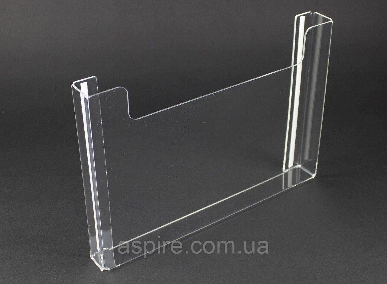 Кишеня А4 (297х210мм) для поліграфії горизонтальна зі скотчем., фото 1