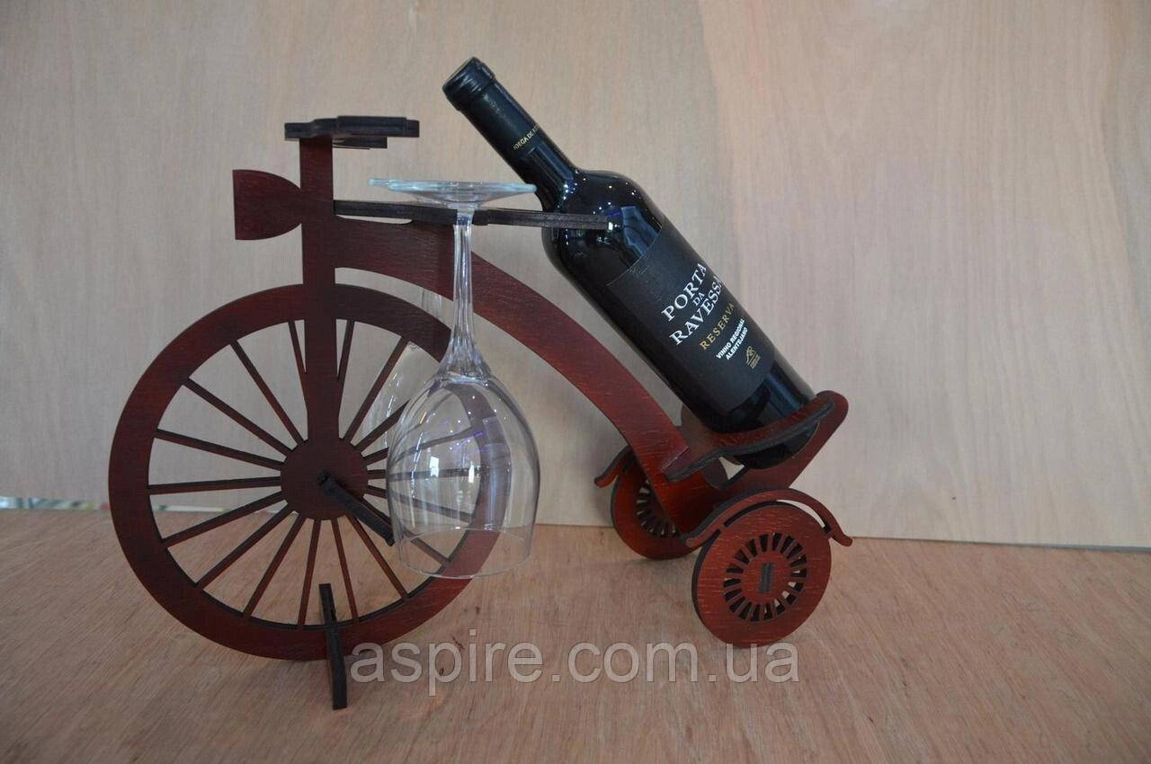 Декоративна підставка для вина "Велосипед", фото 1