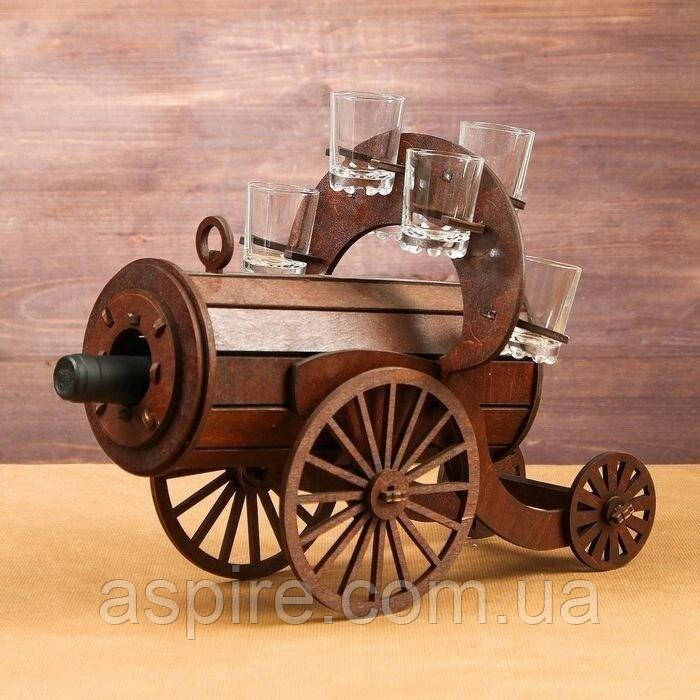 Мінібар Гармата з рюмками, фото 1