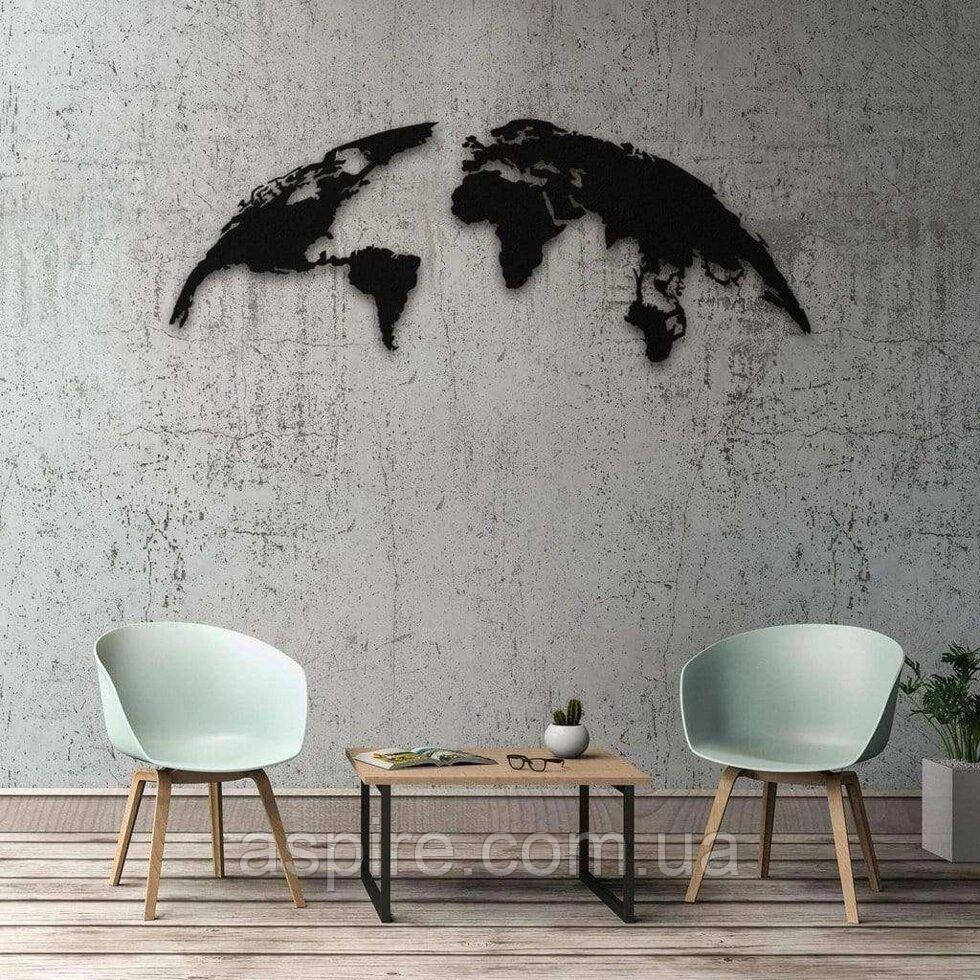 Мапа світу — Дерев'яний декор на стіну, фото 1
