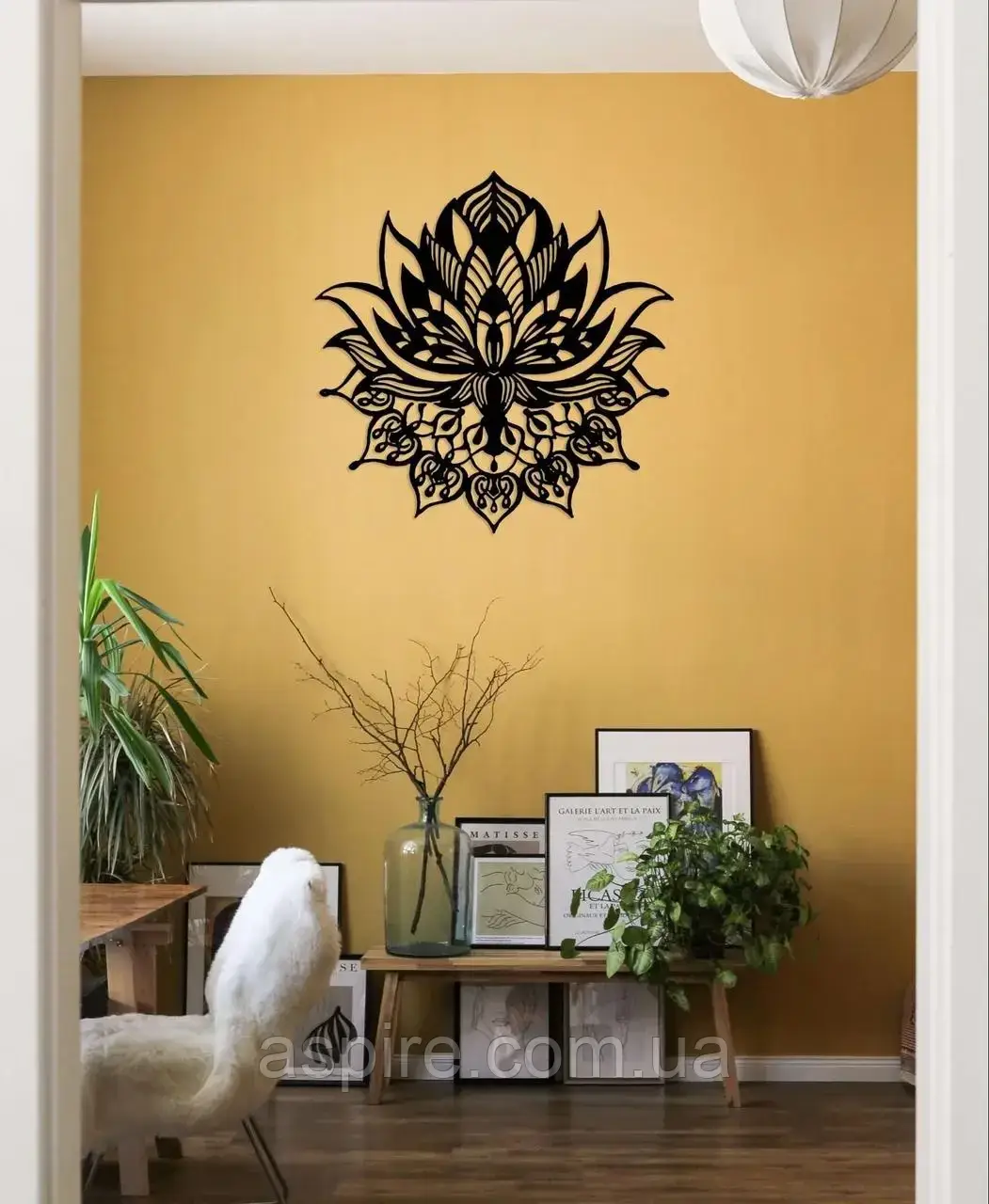 КОЛІР ЛОТОСА — ТЕРВ'ЯНИЙ ЕКОР НА СТЕНУ, фото 1