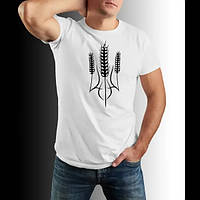 Чоловіча футболка біла з гербом України