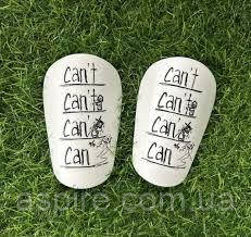 Щитки футбольні Can't чорні, білі, фото 1