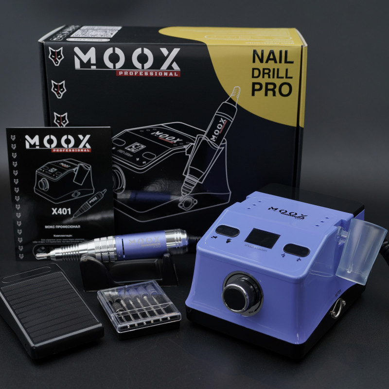 Фрезер Moox ProfessionalX401 на 50 000 об/хв. та 70W. для манікюру та педикюру (Purple), фото 1