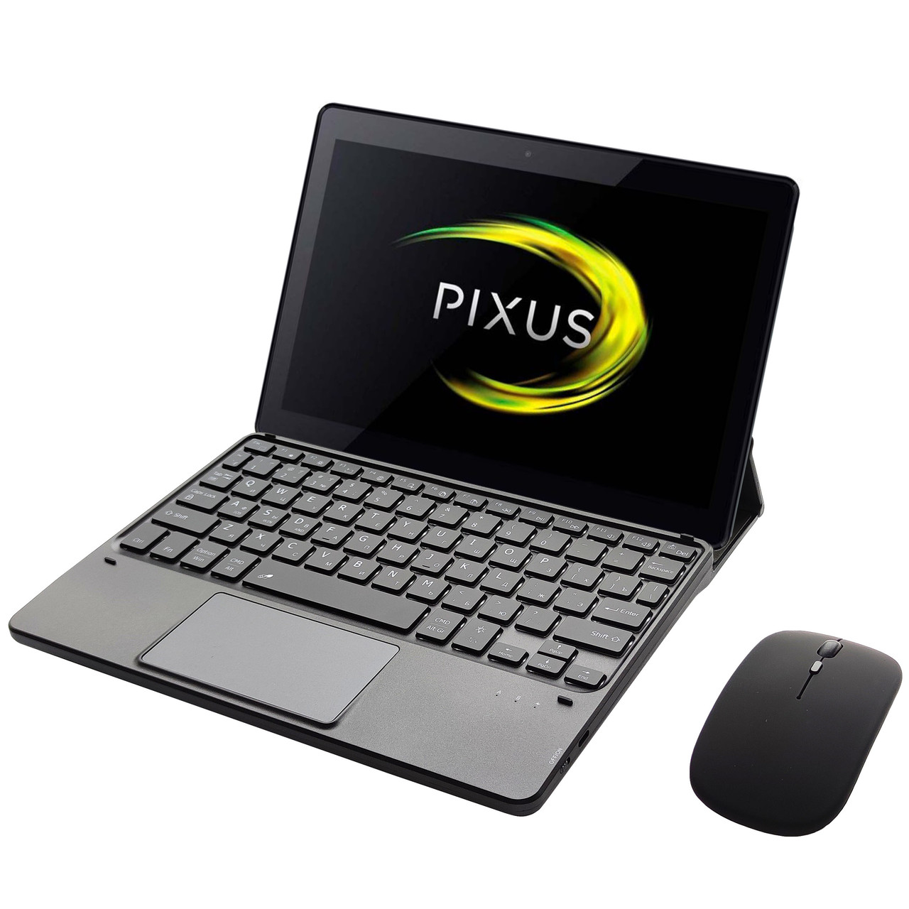 Клавіатура-підставка бездротова Smart Keyboard + Мишка для Pixus Sprint Ukr+Eng Black, фото 1