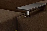 Диван прямий Міленіум (стандарт) рогожка коричневий, фото 7