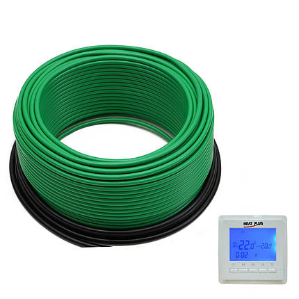 Комплект Нагрівальний кабель ThermoGreen CT20-600W 30 м + Терморегулятор BHT-306, фото 1