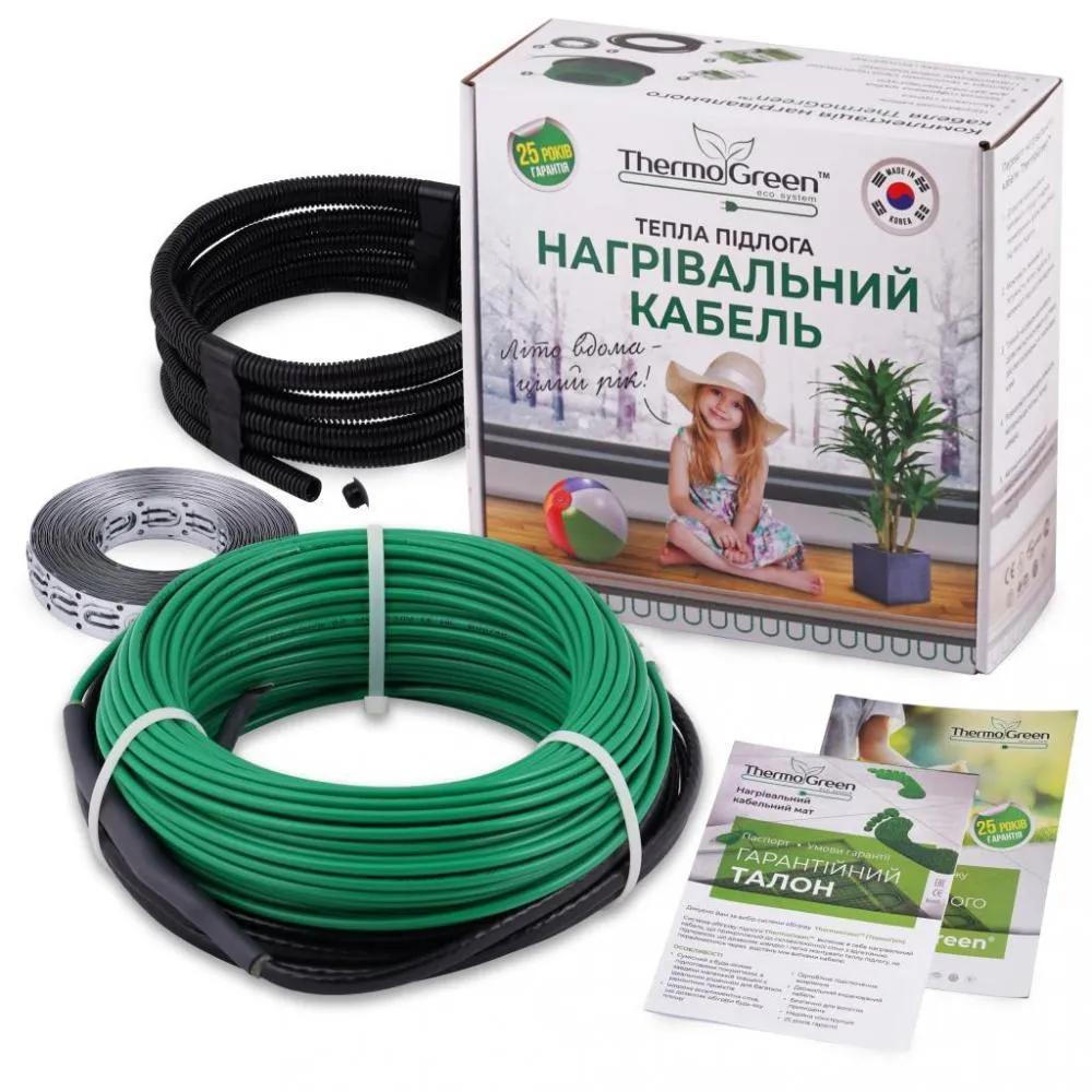 Тепла підлога електрична Thermogreen TGCT20 10 м 200 Вт Нагрівальний кабель